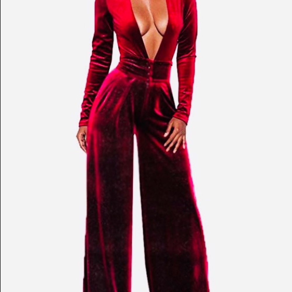 Velvet jumpsuit